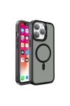 Anti-Shock Case with Magsafe Matte Black Color for iPhone 15 Pro