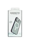 Coque Anti Choc avec Magsafe Couleur Mate Noire  pour iPhone 15 Pro