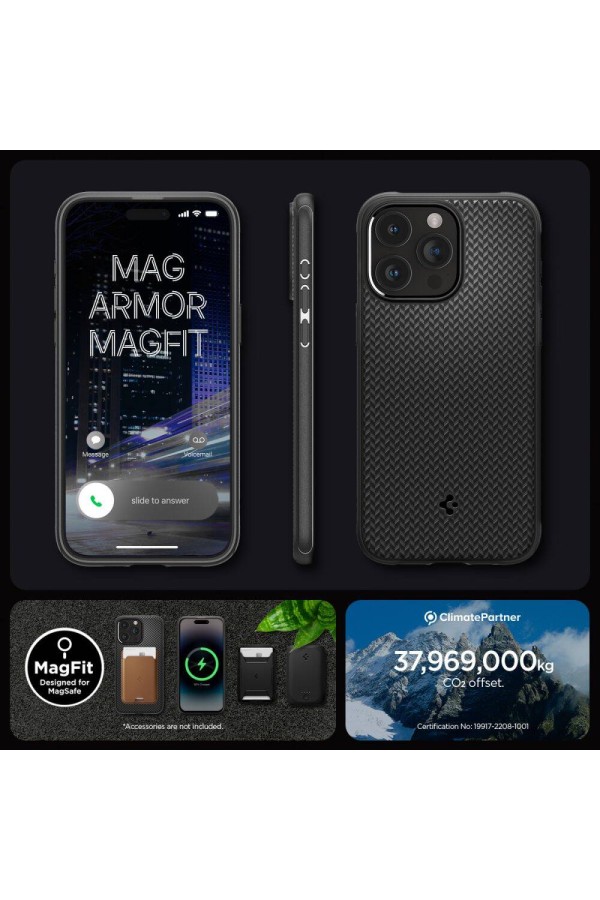 Spigen Mag Armor iPhone 15 Pro Max MATTE Black Case