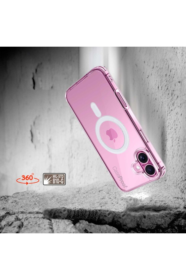 Chute iPhone 16 Plus - 360° AntiShock Protection - Transparent SHOCK Series