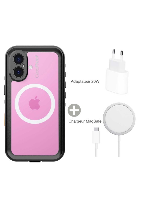 iPhone 16 Plus Waterproof Case + MagSafe + 20W Adapter